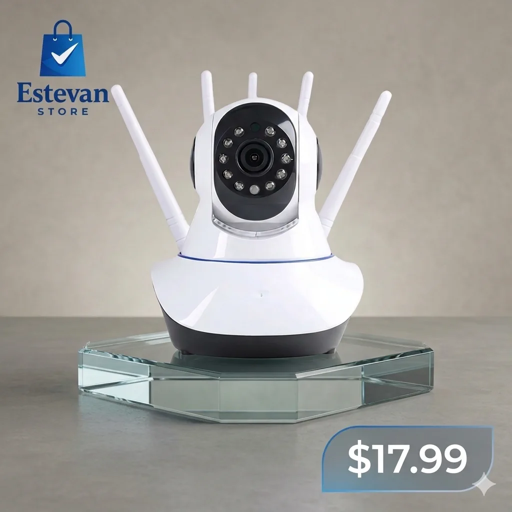 📸 CÁMARA DE SEGURIDAD WIFI 5 ANTENAS PTZ 360° | FULL HD 1080P".