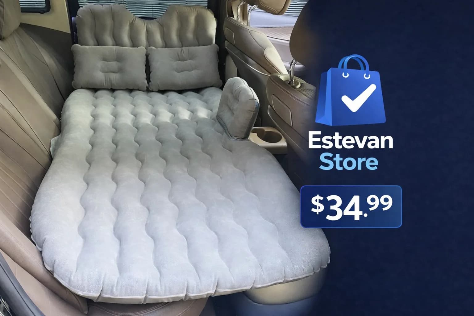 Colchón Inflable para Auto – Convierte tu carro en una cama cómoda en minutos