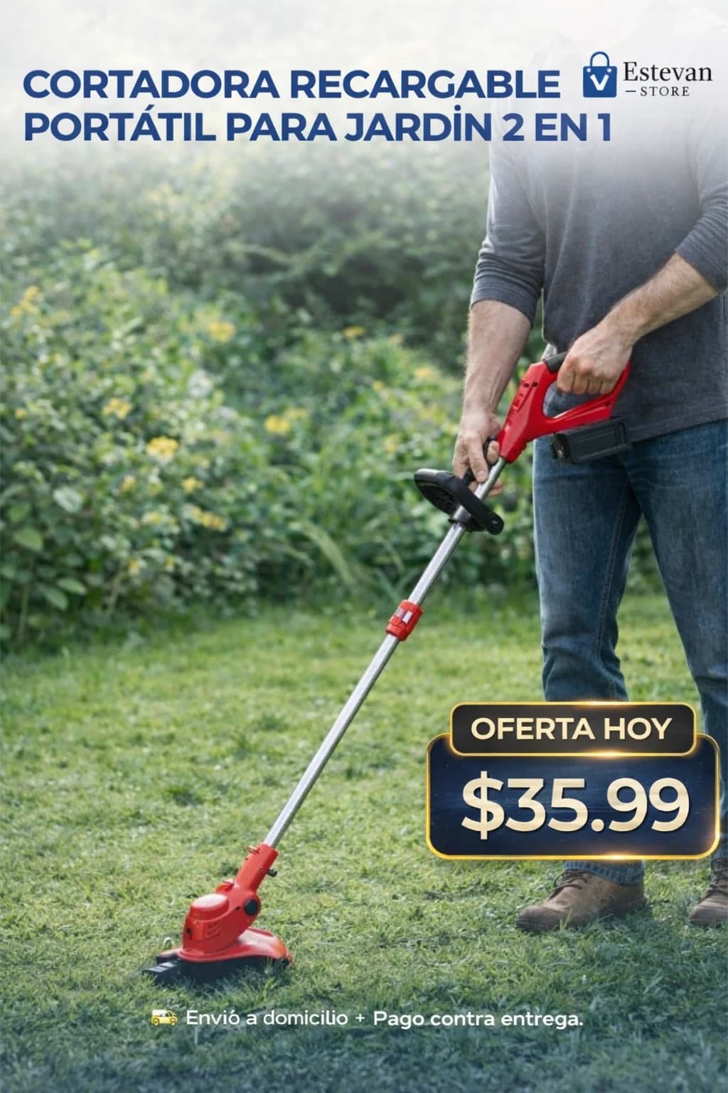 🌿🔥 CORTADORA RECARGABLE 2 EN 1 🔥🌿