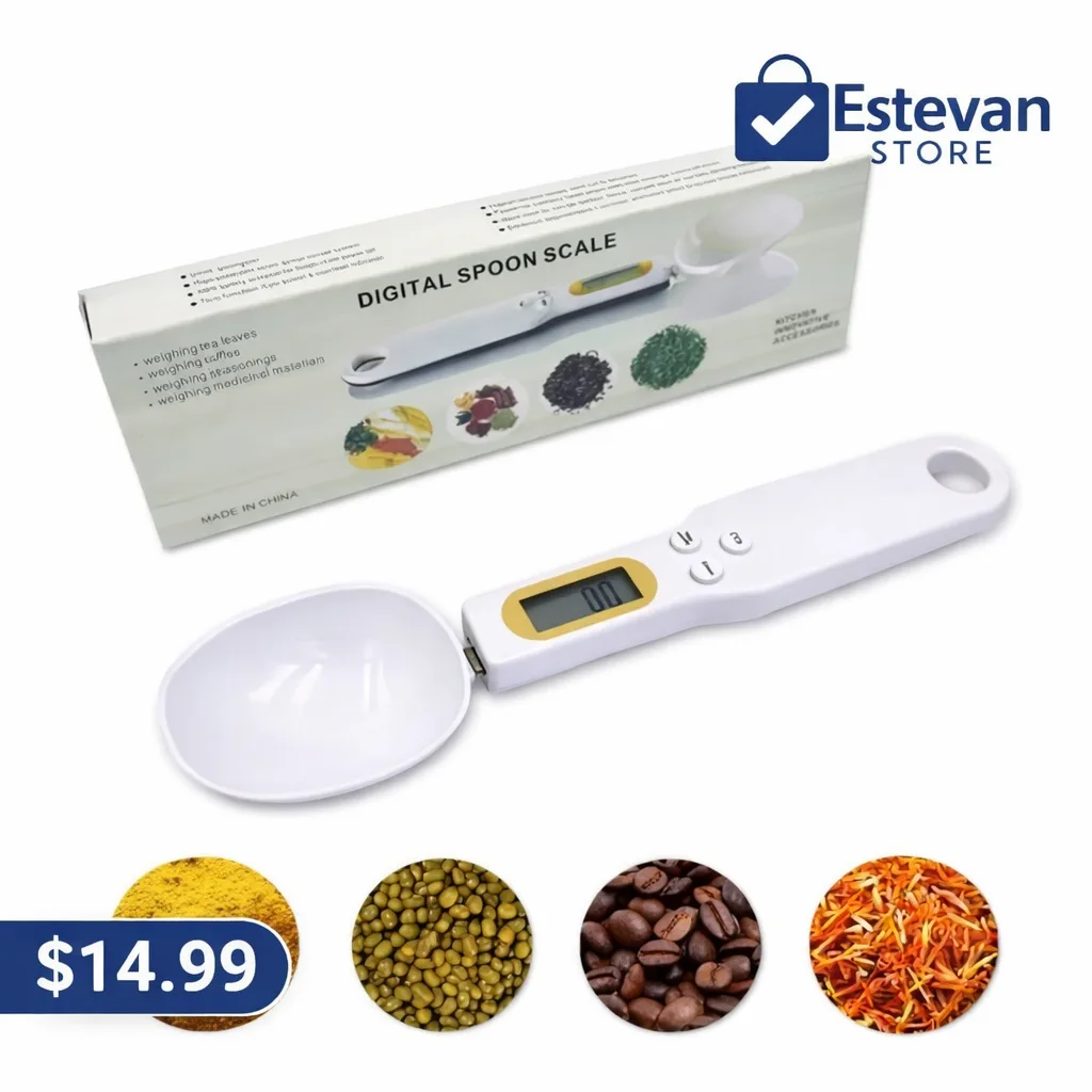 Cuchara Digital de Precisión | Báscula Electrónica para Cocina y Porciones