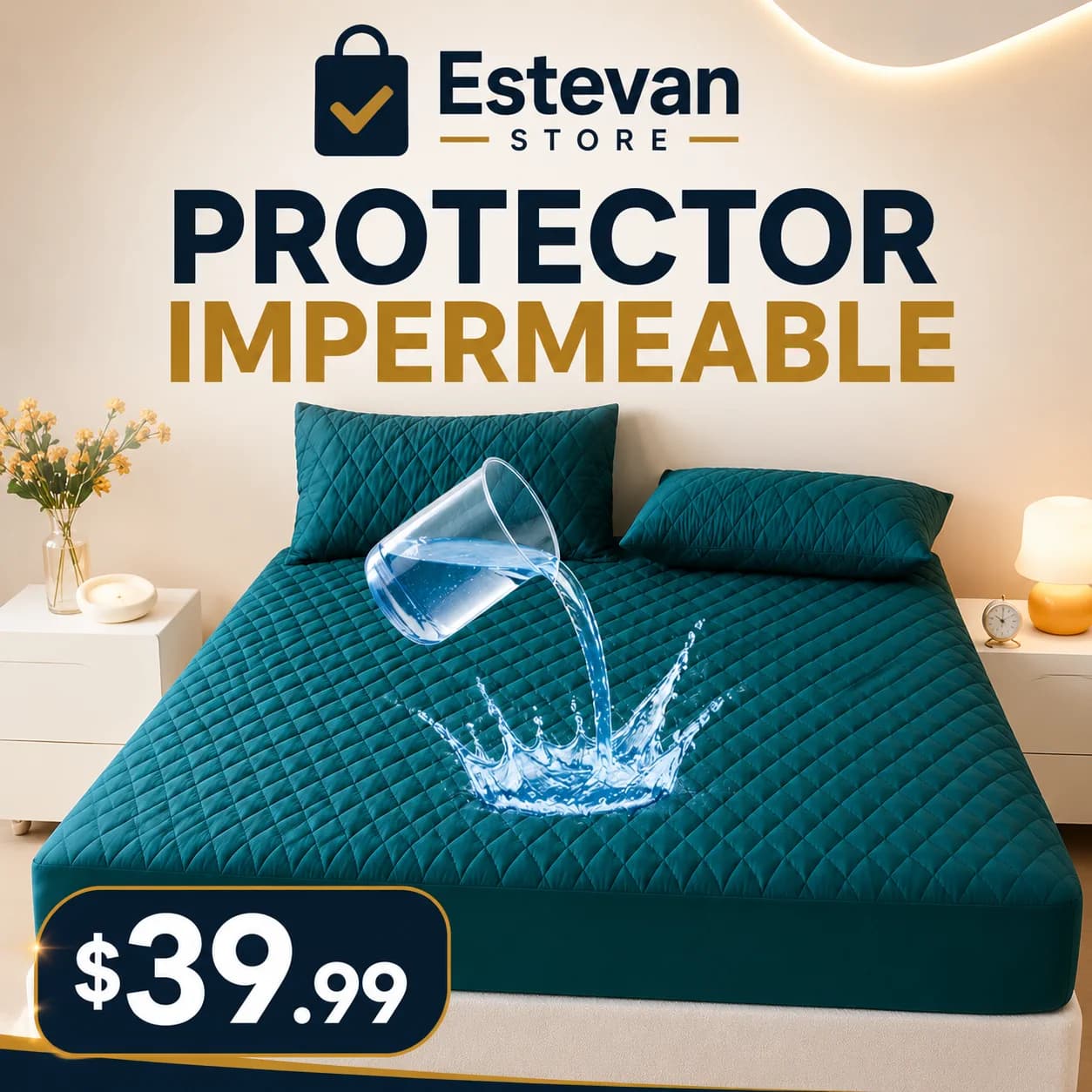 ✨ PROTECTOR IMPERMEABLE PARA COLCHÓN ✨
