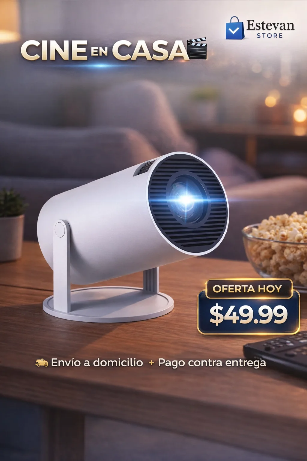 Proyector HD portátil - 🎥 Convierte tu casa en cine
